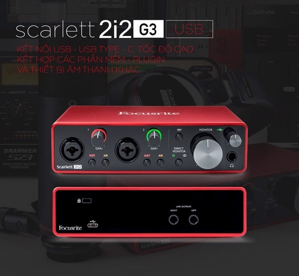 Sound Card Focusrite Scarlett 2i2 3rd (Gen)